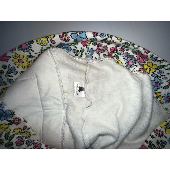 TEDDY FRESH Grandma Floral Print Pull Over Hoodie Unisex Oversized Sz XS - Picture 8 of 10